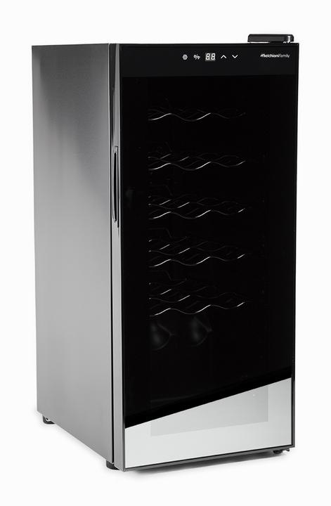 Actual product image Melchioni Vermentino 18 C Wine Cellar with compressor Free installation Black 18 bottle/bottle