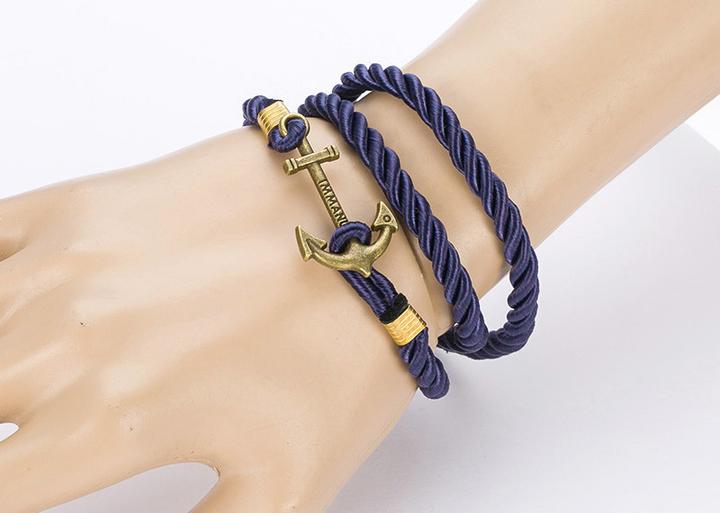 Immagine prodotto PhoneLook Bracciale ancre corde antique (Tessuto)