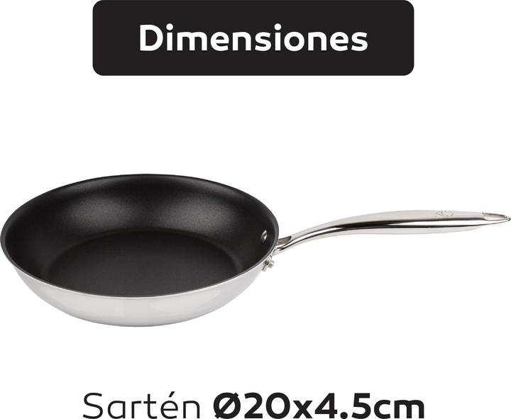 Produktbild MasterPRO Bratpfanne (20 cm, Bratpfanne, Edelstahl)