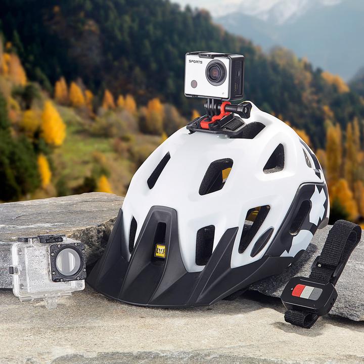 Produktbild Somikon Full-HD-Action-Cam Farb-Display und Fernbedienung (30p, Full HD, WLAN)
