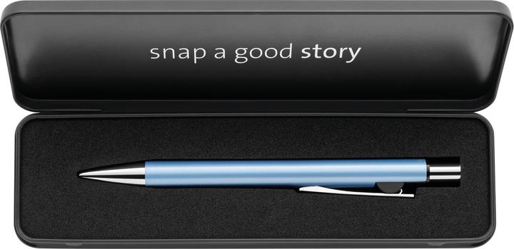 Actual product image Pelikan Ballpoint pen Snap Metalic K10 Frost blue in case (Blue, Frost blue, 1 x)