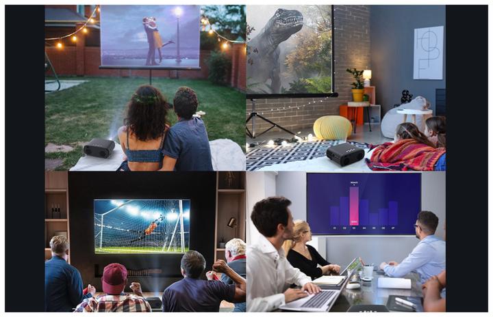 Image du produit BlitzWolf BW-V4 1080p LED beamer / projector, Wi-Fi + Bluetooth (black)