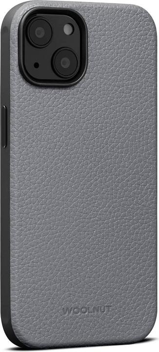 Woolnut Leather case for iPhone 14, grey (Apple iPhone 14)