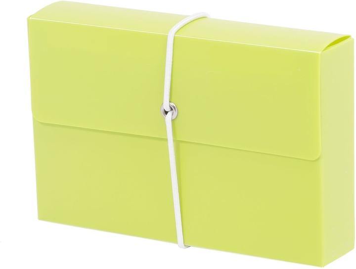 Actual product image Metzger&Mendle M&M card index box DIN A7 for 100 index cards lime-green without lid (A7)