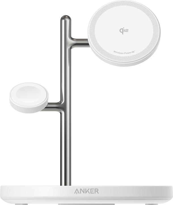 Produktbild Anker Stacja magnetyczna MagGo 15W 3-in-1 Biała (15 W)