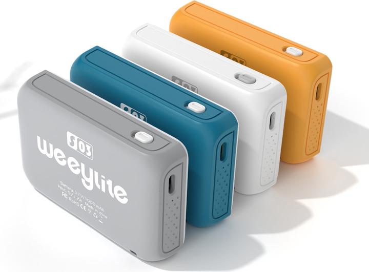 Actual product image Weeylite S03 portable pocket RGB Light Grey