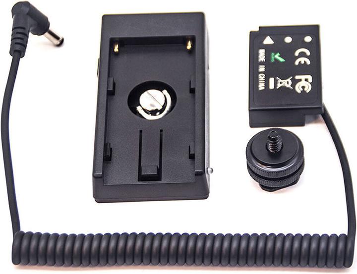 Immagine prodotto Caruba Batteria fittizia Canon LP E17 (DR E18) + soffietto per batteria F970 (cavo a molla) (Batteria della fotocamera)