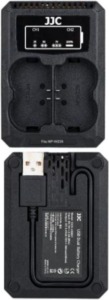 Actual product image JJC Fuji DCH NPW235 USB Dual Battery Charger