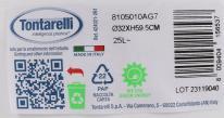 Produktbild Tontarelli Mülleimer mit Deckel 25l kleiner Reifen (25 l)