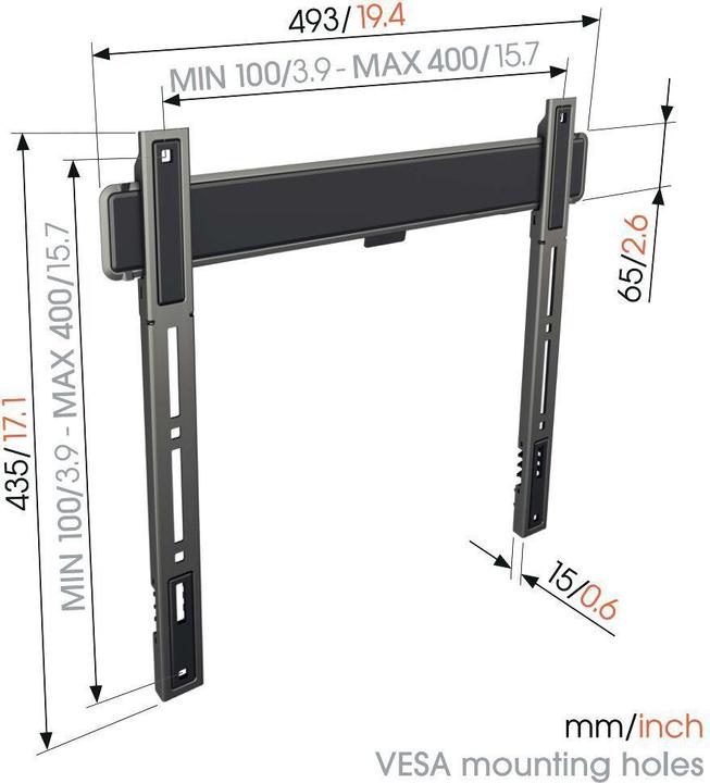 Actual product image Vogels TVM 5405 (Wall, 77", 75 kg)