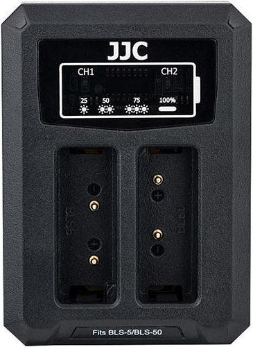 Produktbild JJC Olympus DCH BLS5 USB Dual Battery Charger (voor Olympus BLS 1/BLS 5/BLS 50) (Kamera Akku Ladegerät)
