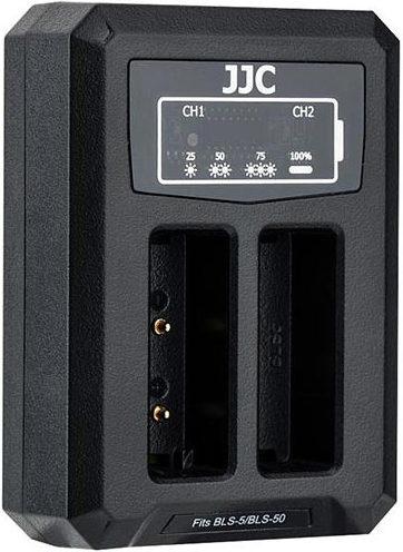 Produktbild JJC Olympus DCH BLS5 USB Dual Battery Charger (voor Olympus BLS 1/BLS 5/BLS 50) (Kamera Akku Ladegerät)