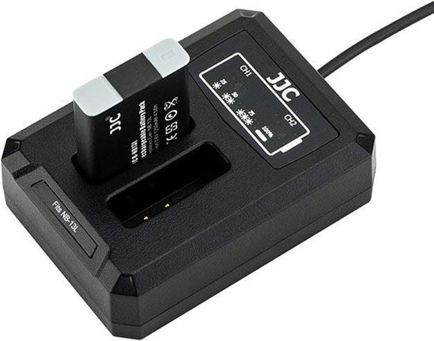 Image du produit JJC Canon DCH NB13L USB Dual BatteryCharger (voor Canon NB 13L) (Chargeur de batterie d'appareil photo)