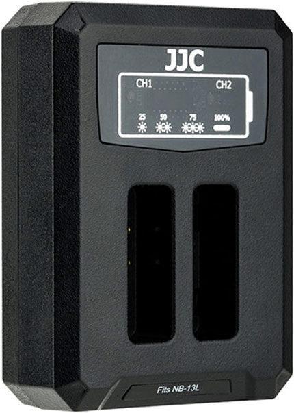 Image du produit JJC Canon DCH NB13L USB Dual BatteryCharger (voor Canon NB 13L) (Chargeur de batterie d'appareil photo)
