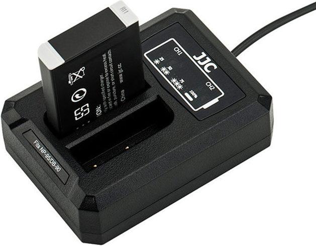 Actual product image JJC Fuji DCH NP95 USB Dual BatteryCharger (for Fujifilm NP 95 / Ricoh DB 90)