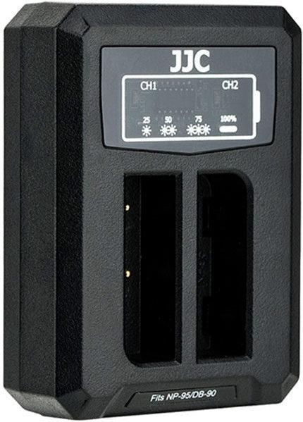 Actual product image JJC Fuji DCH NP95 USB Dual BatteryCharger (for Fujifilm NP 95 / Ricoh DB 90)