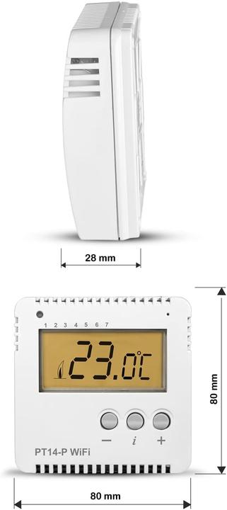 Actual product image Elektrobock EB PT14-PW - WLAN Raumthermostat