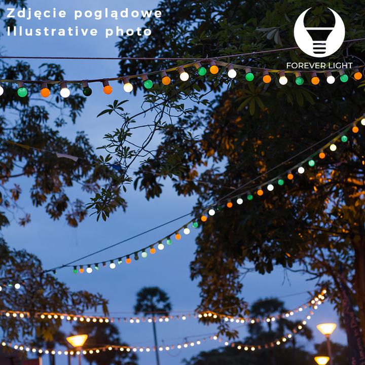 Immagine prodotto Forever Light Ghirlanda luminosa 12m 10 slot E27 IP65 (1200 cm, Interno, Esterno)