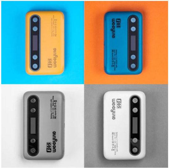 Actual product image Weeylite S05 portable pocket RGB Light Gray