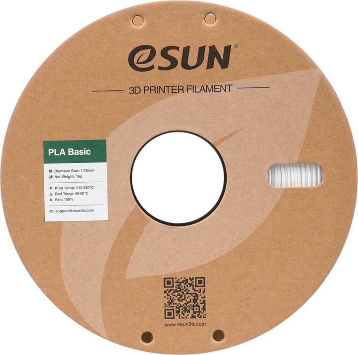 Actual product image eSUN PLA BASIC 1,75mm WHITE 1kg (PLA, 1.75 mm, 1000 g, White)
