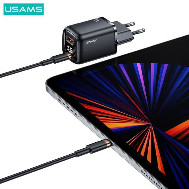 Image du produit Usams Chargeur rapide 33W QC + PD à affichage numérique (33 W)