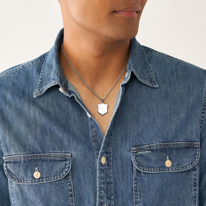 Immagine prodotto Fossil Collana Heritage (Acciaio inossidabile, CZ, 50 cm)