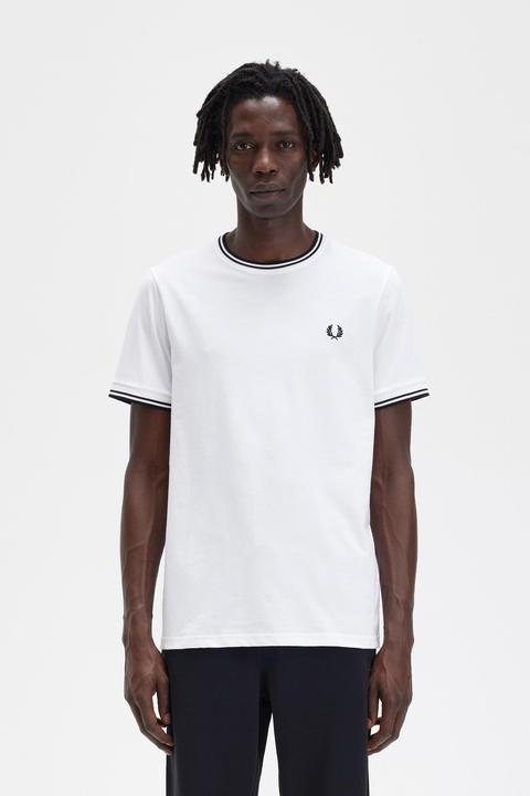 Immagine prodotto Fred Perry Maglietta con doppia punta 100 (S)