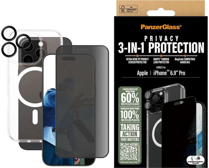 Image du produit PanzerGlass Confidentialité (1 pièce(s), Apple iPhone 16 Pro Max)