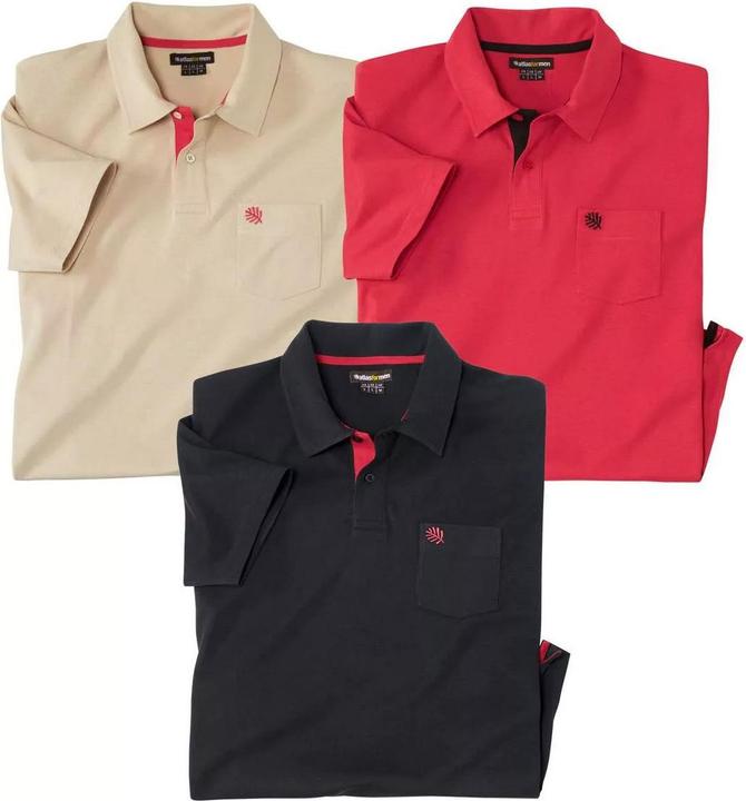 Atlas For Men Poloshirt (3erPack) (L)