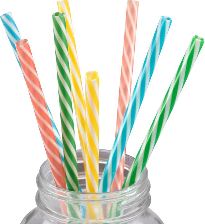 Actual product image Relaxdays Trinkglas mit Strohhalm (0.40 l, 8 x)