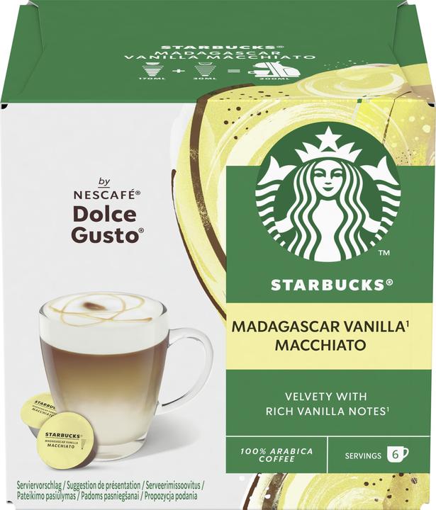 Actual product image Starbucks Vanilla Macchiato by Nescafé Dolce Gusto (6 x Port.)