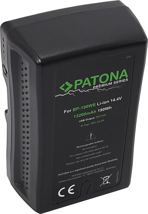 Produktbild Patona Sony BP-190WS V-Mount (Kamera Akku)