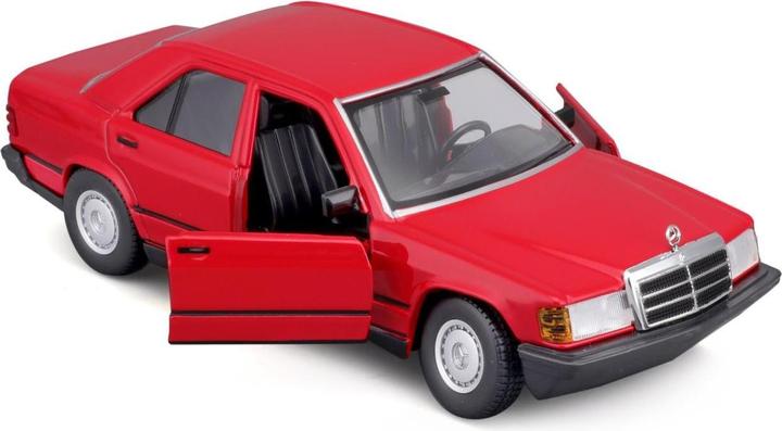 Produktbild Bburago Mercedes Benz 190E 1987 1/24 rot