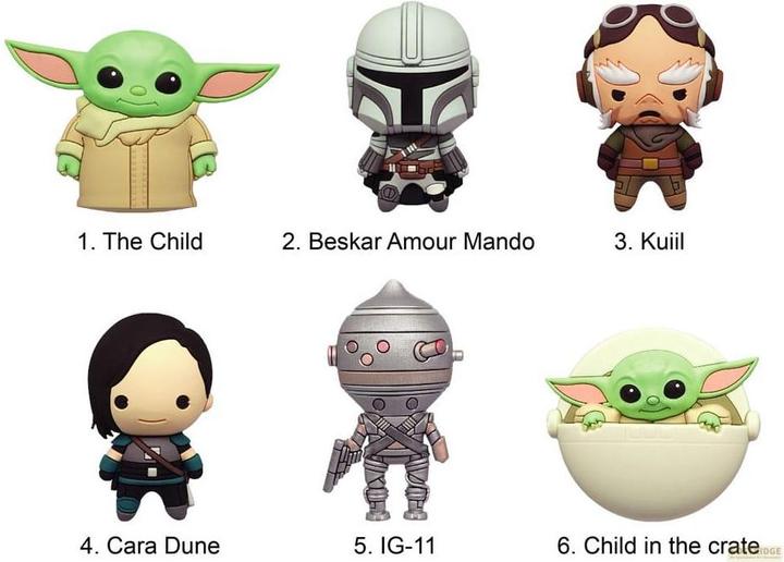 Productafbeelding Monogram Int. Star Wars: De Mandalorian Reliëf Magneten Serie 1 Display (12) (12 x)