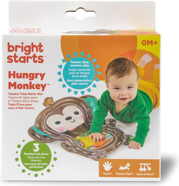 Actual product image Bright Starts Hungry Monkey Tummy Time water mat