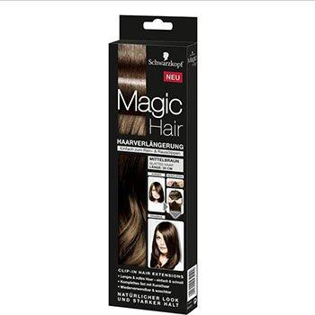 Produktbild Schwarzkopf Magic Hair Haarverlängerung Mittelbraun 35 cm