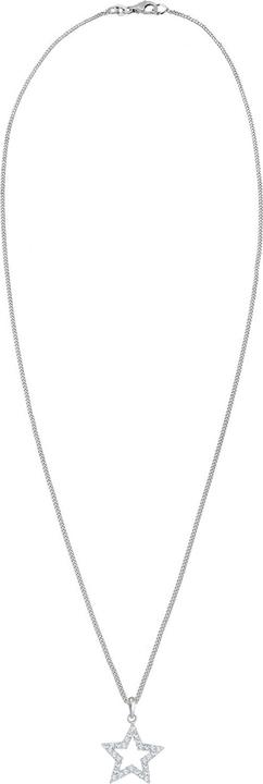 Immagine prodotto Elli mit Stern-Anhänger verziert mit Kristallen (Argento, 45 cm)