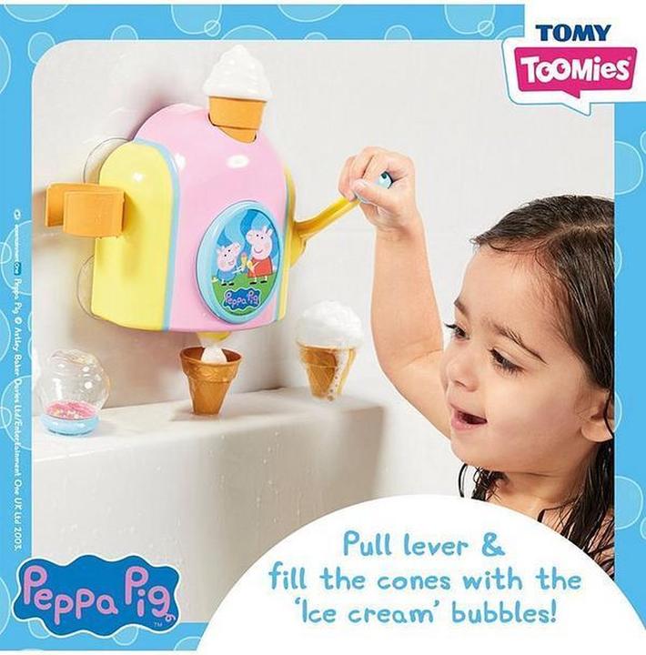 Actual product image Tomy Peppa Wutz foam ice cream machine