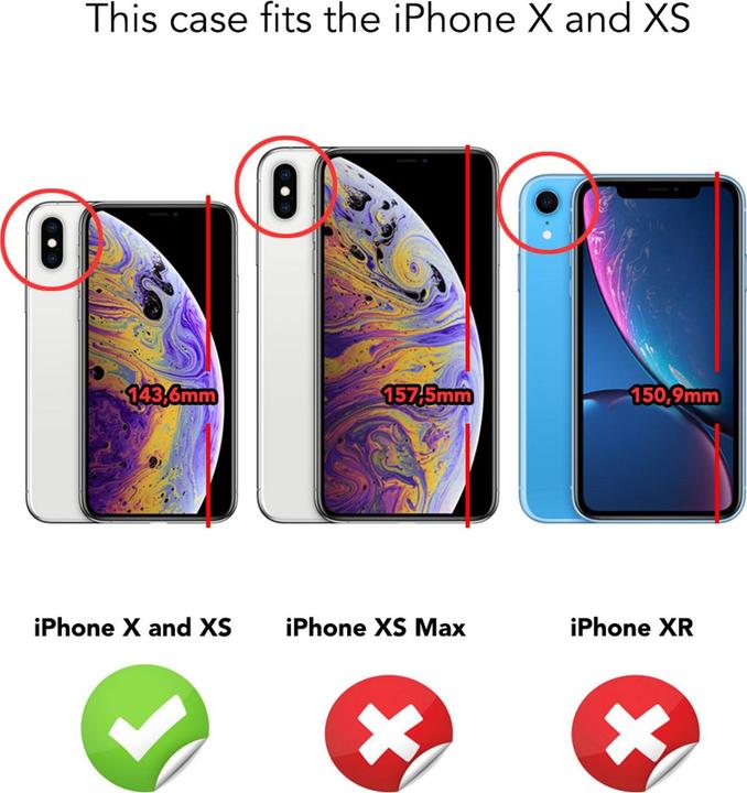 Image du produit Nalia housse pour téléphone portable (Apple iPhone X)