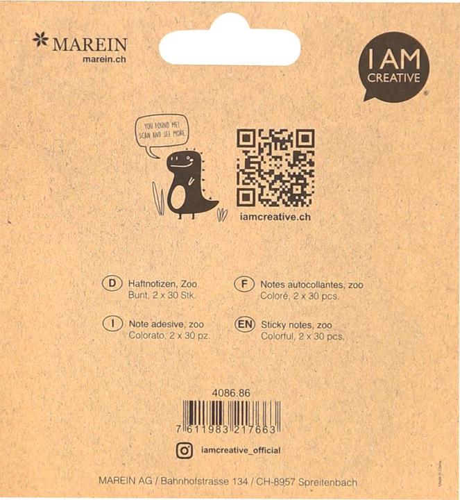 Actual product image I Am Creative Sticky Notes