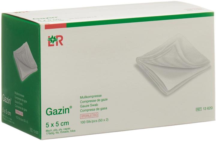 Gazin Mullkompresse 5x5cm 8fach steril