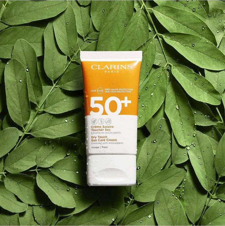 Image du produit Clarins Toucher sec (Crème solaire visage, SPF 50+, 50 ml, 71 g)
