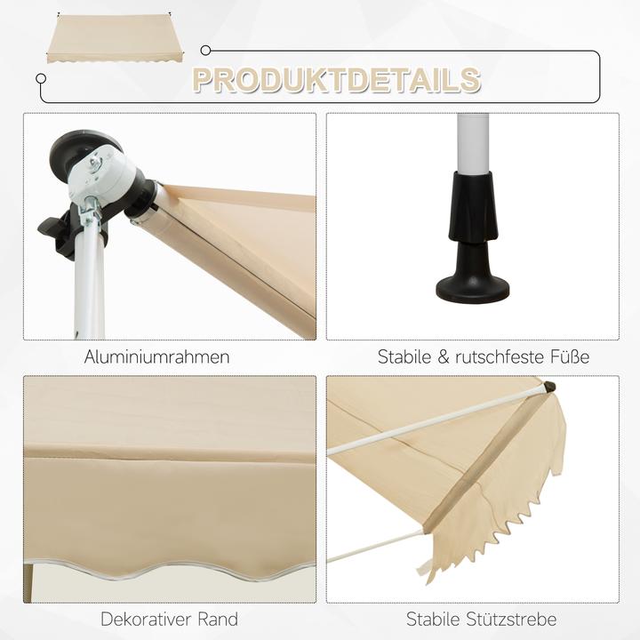 Immagine prodotto Outsunny Tenda da sole per balcone (3 m)