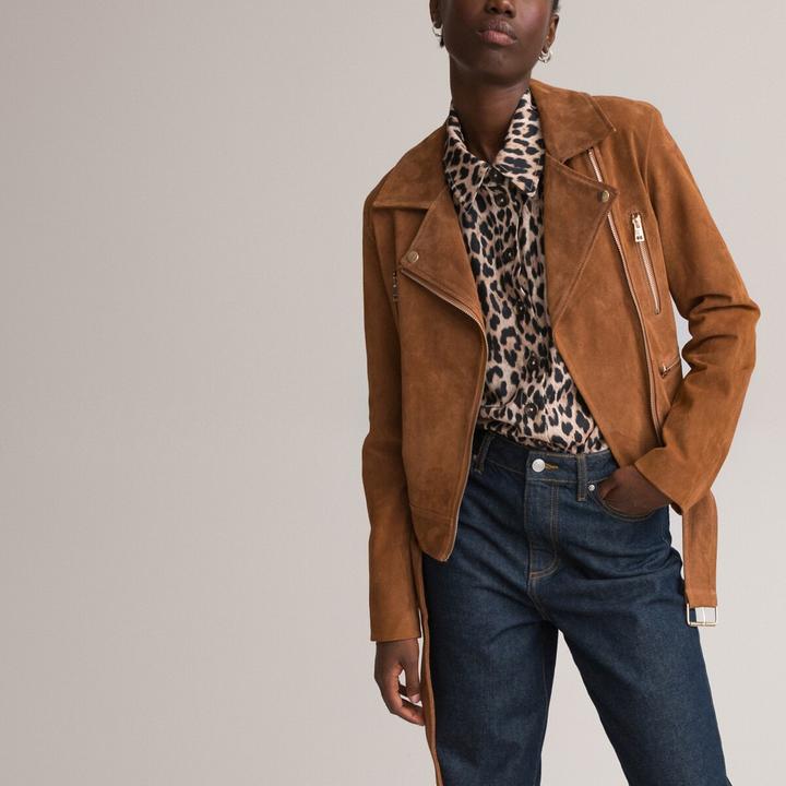 Immagine prodotto La Redoute Collections Blouson in pelle stile biker (34)