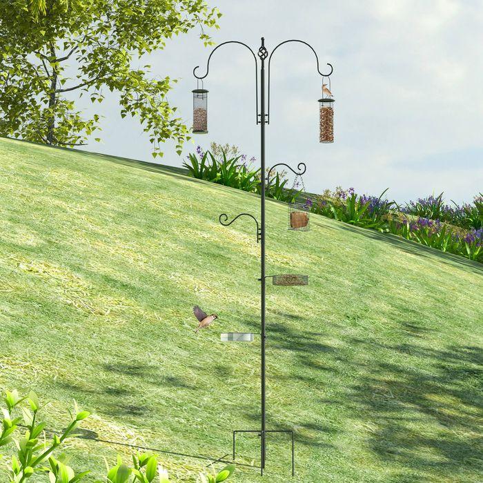 Actual product image Swisshandel24 Bird Feeding Station Set Bird Feeder Feeding Plate Complete Feeding Column Bird Feeder Statio
