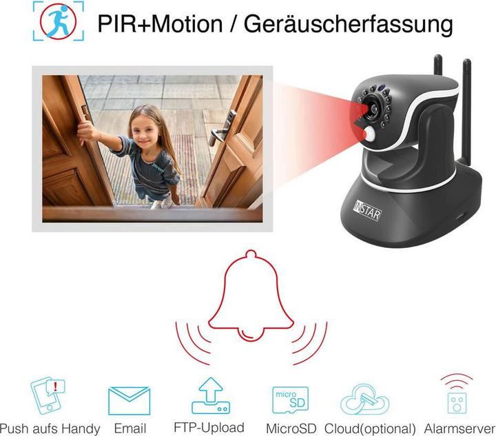 Actual product image Instar IN-8815 4K POE/WLAN black 18005 IP surveillance camera