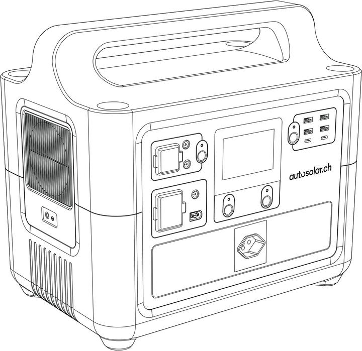 Image du produit Autosolar Générateur solaire 1200 Swiss Edition (1228 Wh, 15.50 kg)
