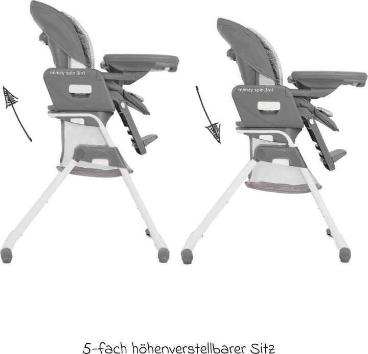 Produktbild Joie 3in1 Hochstuhl Mimzy Spin 3in1 ab Geburt nutzbar mit Hochstühle (Hochstuhl)