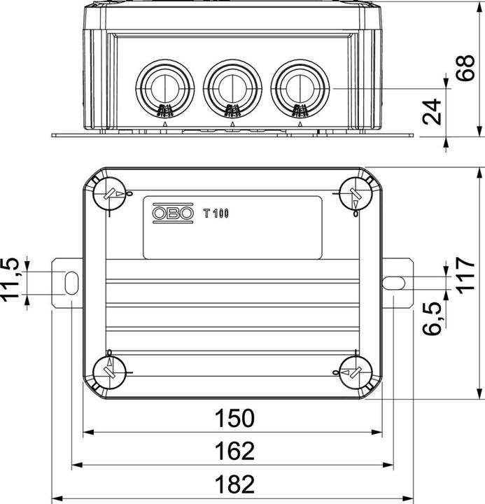 Immagine prodotto OBO Bettermann BETTERMANN T100ED 4x8AD