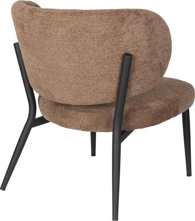 Actual product image Zuiver Sanne Lounge Chair Orange Grey